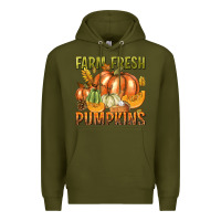 Army Green Farm Fresh Pumpkins Premium Hoodie - texasbilliewilder