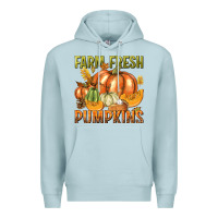 Blue Mist Farm Fresh Pumpkins Premium Hoodie - texasbilliewilder