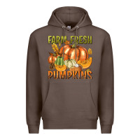 Coffee Farm Fresh Pumpkins Premium Hoodie - texasbilliewilder