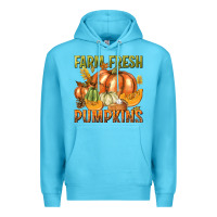 Ocean Blue Farm Fresh Pumpkins Premium Hoodie - texasbilliewilder
