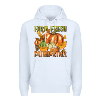 White Farm Fresh Pumpkins Premium Hoodie - texasbilliewilder