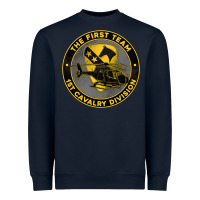 Navy the first team 1st cavalry division Heavyweight Sweatshirt - Jasminsmagicworld