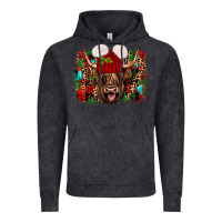 Vintage Black highland cow christmas Vintage Hoodie - JahusDesignShop