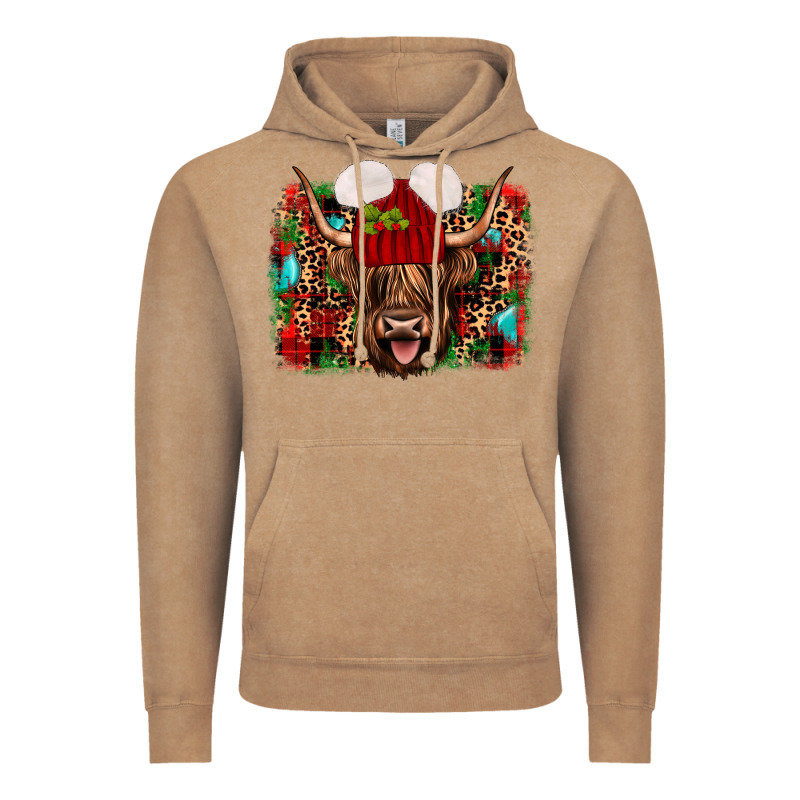 Highland Cow Christmas Vintage Hoodie by JahusDesignShop | Teevron