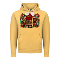 Vintage Mustard highland cow christmas Vintage Hoodie - JahusDesignShop