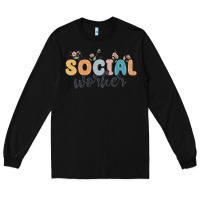 Black social worker Long Sleeve Tee - MaliasSmallBusiness