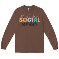 Chestnut social worker Long Sleeve Tee - MaliasSmallBusiness