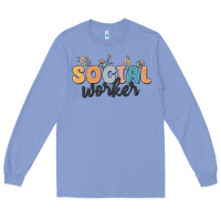 Colony Blue social worker Long Sleeve Tee - MaliasSmallBusiness