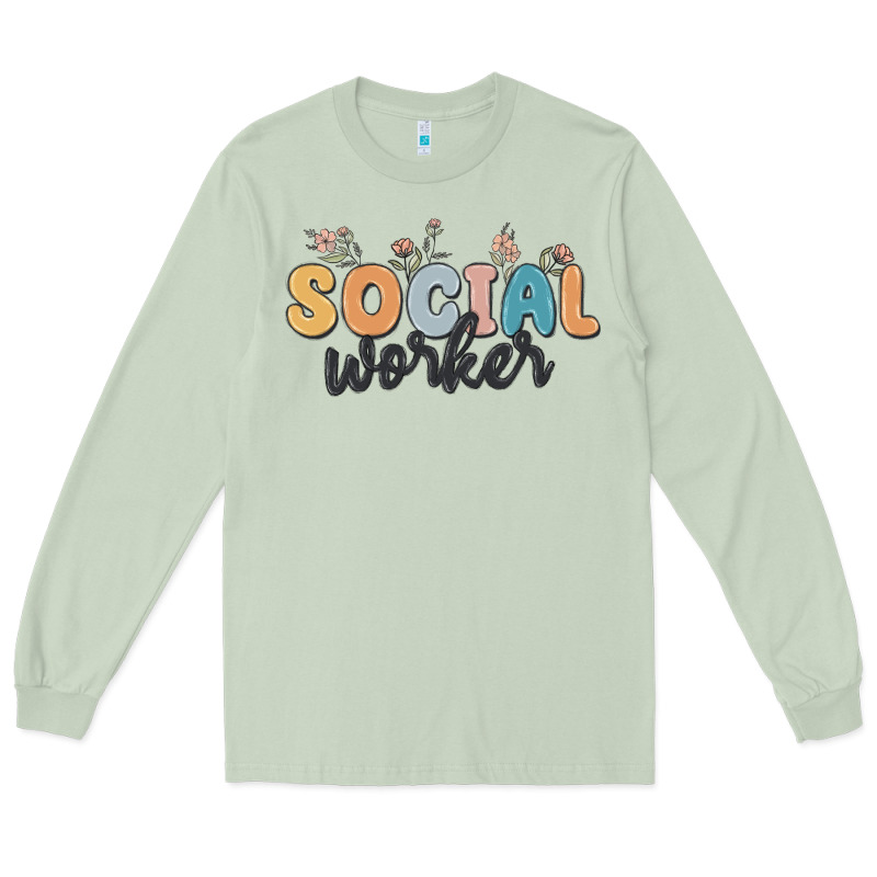 Social Worker Long Sleeve Tee by MaliasSmallBusiness | Teevron