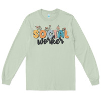 Matcha social worker Long Sleeve Tee - MaliasSmallBusiness