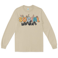 Mushroom social worker Long Sleeve Tee - MaliasSmallBusiness