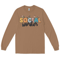 Toasted Coconut social worker Long Sleeve Tee - MaliasSmallBusiness