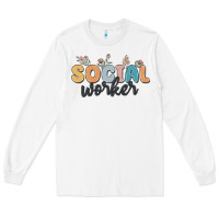 White social worker Long Sleeve Tee - MaliasSmallBusiness