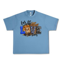 Pebble Blue For The Love Of The Lions Urban Heavy Tee - LillyAllenDesigns