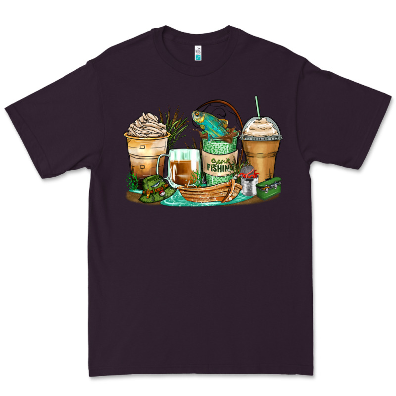 Fishing Coffee Cups Premium Tee by Zillion Design Studio | Teevron