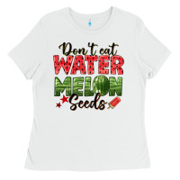 White dont eat watermelon seeds Ladies Tee - texasbilliewilder