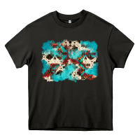 Asphalt aztec cowhide background Heavy Core Tee - Zillion Design Studio