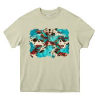 Mossy aztec cowhide background Heavy Core Tee - Zillion Design Studio