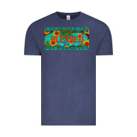Vintage Denim blessed turquoise gemstone cactus and sunflower licanse plate Vintage Tee - Artiststas