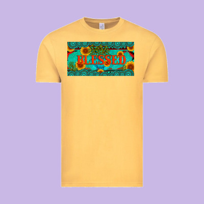 Blessed Turquoise Gemstone Cactus And Sunflower Licanse Plate Vintage Tee Designed By Artiststas