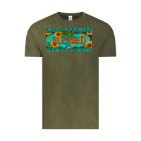 Vintage Olive blessed turquoise gemstone cactus and sunflower licanse plate Vintage Tee - Artiststas