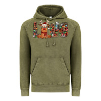 Vintage Olive love christmas reindeer Vintage Hoodie - Jasminsmagicworld