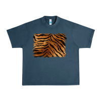 Midnight Navy handdrawn tiger pattern background Urban Heavy Tee - BarkalooDesign