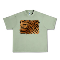 Oil Green handdrawn tiger pattern background Urban Heavy Tee - BarkalooDesign