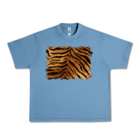 Pebble Blue handdrawn tiger pattern background Urban Heavy Tee - BarkalooDesign