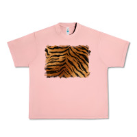 Salmon handdrawn tiger pattern background Urban Heavy Tee - BarkalooDesign