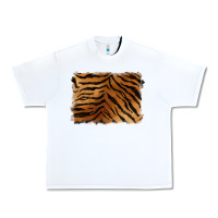 White handdrawn tiger pattern background Urban Heavy Tee - BarkalooDesign