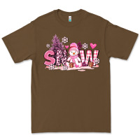 Cacao pink snowman and snow Premium Tee - AdoDesignShop