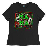 Black soccer mama with leopard Ladies Tee - Zillion Design Studio