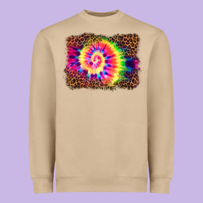 Tie Die Background Heavyweight Sweatshirt Designed By Barkaloodesign