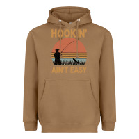 Toasted Coconut Hookin Ain t Easy Fishing Heavyweight Hoodie - Bettercallsaul