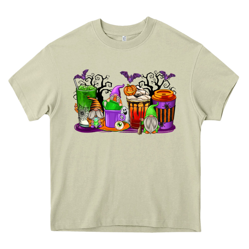 Halloween Gnomes Coffee Cups Heavy Core Tee by texasbilliewilder | Teevron