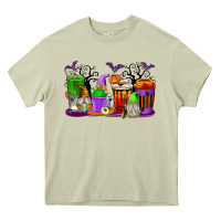 Mossy Halloween Gnomes Coffee Cups Heavy Core Tee - texasbilliewilder