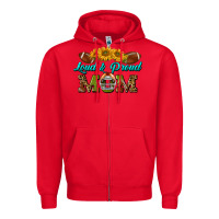 Red Western Loud And Proud Mom Zipper Hoodie - BundleAndBundleShop