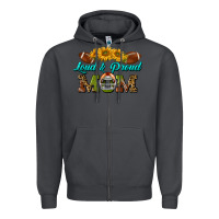 Smoke Western Loud And Proud Mom Zipper Hoodie - BundleAndBundleShop