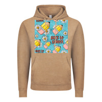 Vintage Coffee back to school seamless pattern Vintage Hoodie - BundleAndBundleShop