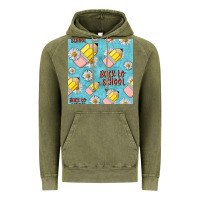Vintage Olive back to school seamless pattern Vintage Hoodie - BundleAndBundleShop