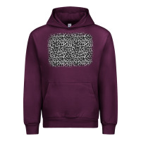 Mauve Wine grey leopard background Urban Hoodie - OliviaCreatesArt