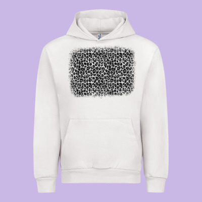Grey Leopard Background Urban Hoodie Designed By Oliviacreatesart
