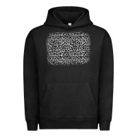 Pigment Black grey leopard background Urban Hoodie - OliviaCreatesArt