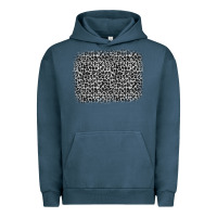 Pigment Midnight Navy grey leopard background Urban Hoodie - OliviaCreatesArt