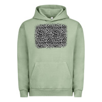 Pigment Oil Green grey leopard background Urban Hoodie - OliviaCreatesArt