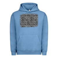 Pigment Pebble Blue grey leopard background Urban Hoodie - OliviaCreatesArt