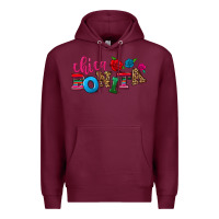 Burgundy Chica bonita Premium Hoodie - NancyCooperArtShop
