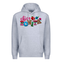 Heather Grey Chica bonita Premium Hoodie - NancyCooperArtShop