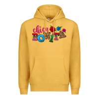 Mustard Chica bonita Premium Hoodie - NancyCooperArtShop